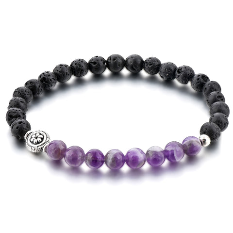 Purple Gem - Aromatherapy Chakra Bracelet