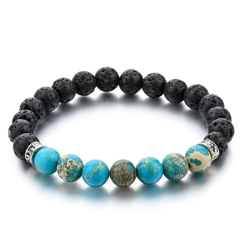 Turquoise Stone - Aromatherapy Chakra Bracelet