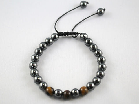 Silver Tigers Eye - Chakra Bead Bracelet